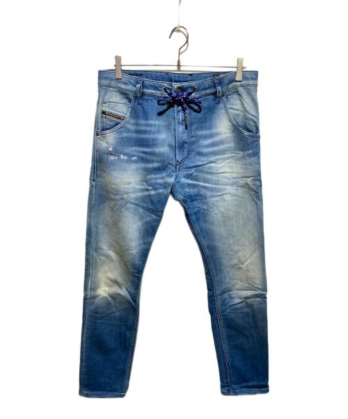 DIESEL（ディーゼル）DIESEL (ディーゼル) KROOLEY-X-T加工デニムパンツ インディゴ サイズ:33の古着・服飾アイテム