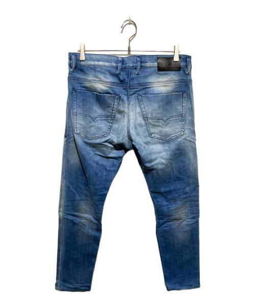 DIESEL（ディーゼル）DIESEL (ディーゼル) KROOLEY-X-T加工デニムパンツ インディゴ サイズ:33の古着・服飾アイテム