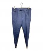 PT01ピーティーゼロウーノ）の古着「リネン2タックプレスパンツ」｜ネイビー