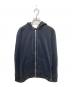 DIESEL（ディーゼル）の古着「裾ロゴジップニットパーカー」｜ブラック