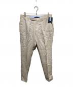 INCOTEXインコテックス）の古着「リネンタックパンツ」｜ベージュ