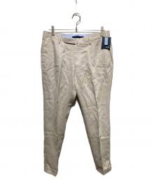 INCOTEX（インコテックス）の古着「リネンタックパンツ」｜ベージュ