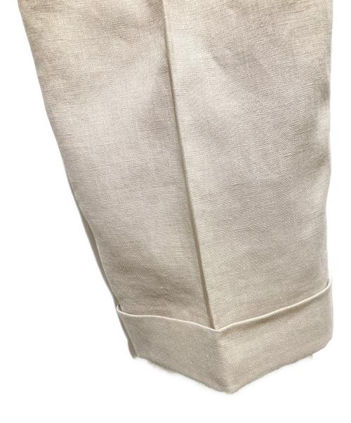INCOTEX（インコテックス）INCOTEX (インコテックス) リネンタックパンツ ベージュ サイズ:50の古着・服飾アイテム