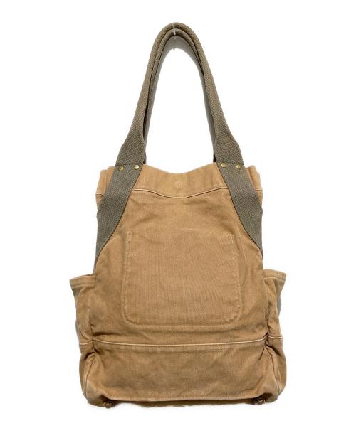 RRL（ダブルアールエル）RRL (ダブルアールエル) DUCK TOTE BAG/ユーズド加工ダックトートバッグ ベージュの古着・服飾アイテム