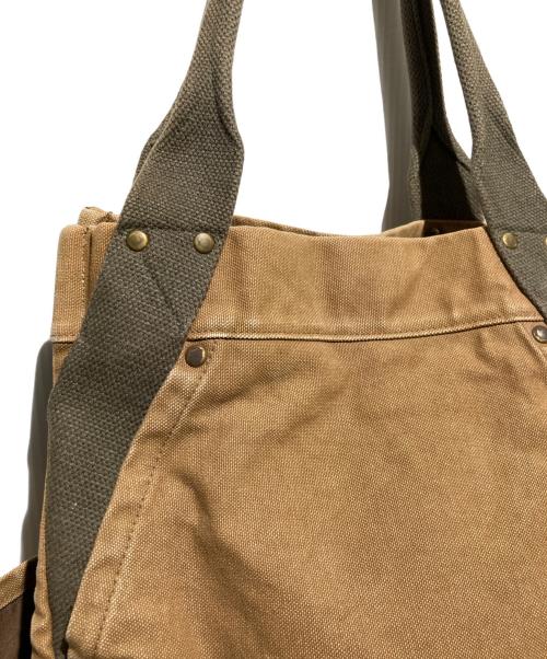 RRL（ダブルアールエル）RRL (ダブルアールエル) DUCK TOTE BAG/ユーズド加工ダックトートバッグ ベージュの古着・服飾アイテム
