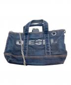 DIESELディーゼル）の古着「ロゴデニムショルダーバッグ」｜インディゴ