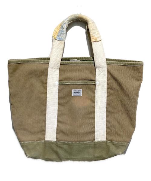 PORTER（ポーター）PORTER (ポーター) コラボラグハンドルトートバッグ ベージュの古着・服飾アイテム