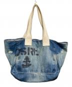Denim & Supply Ralph Laurenデニム＆サプライ ラルフローレン）の古着「ユーズド加工ステンシルデニムトートバッグ」｜インディゴ