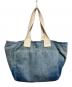 DENIM & SUPPLY RALPH LAUREN (デニム＆サプライ ラルフローレン) ユーズド加工ステンシルデニムトートバッグ インディゴ：9000円