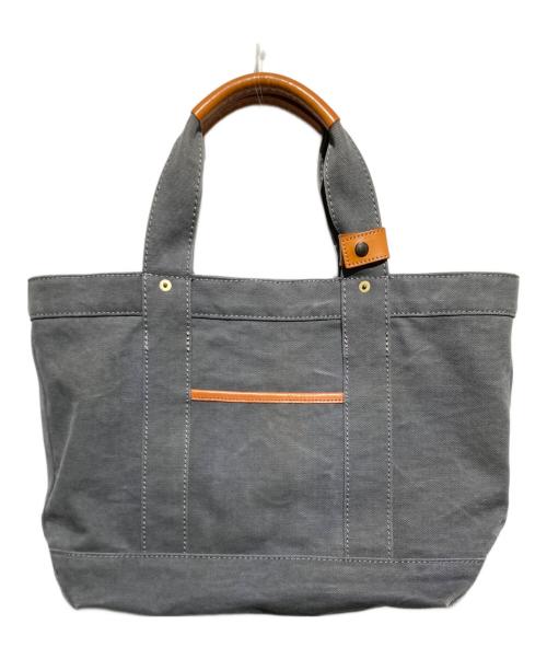 HIROMASTU/広松（ヒロマツ）HIROMASTU/広松 (ヒロマツ) ダック地ハンドバッグ/FRESCO トートバッグ グレーの古着・服飾アイテム