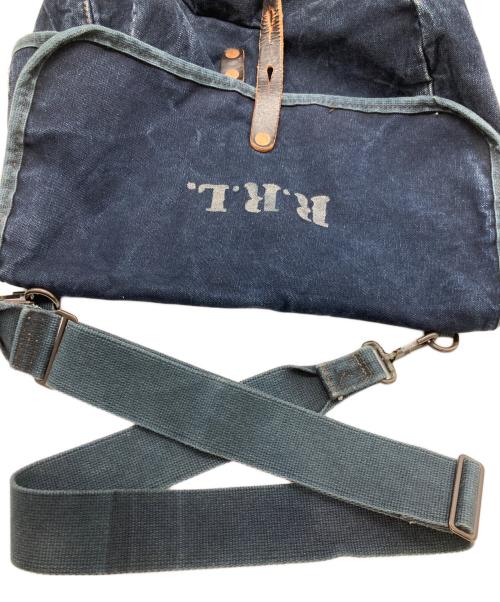 RRL（ダブルアールエル）RRL (ダブルアールエル) インディゴRRLロゴショルダーバッグ/メッセンジャーバッグ インディゴの古着・服飾アイテム