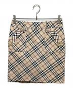 BURBERRY BLUE LABELバーバリー ブルー レーベル）の古着「ノバチェックスカート」｜ベージュ