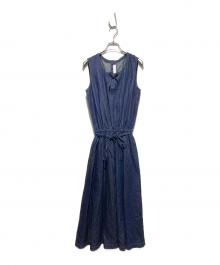 INGEBORG（インゲボルグ）の古着「ノースリーブデニムワンピース」｜インディゴ