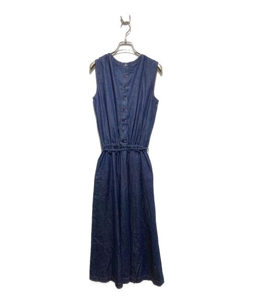 INGEBORG（インゲボルグ）INGEBORG (インゲボルグ) ノースリーブデニムワンピース インディゴ サイズ:Mの古着・服飾アイテム