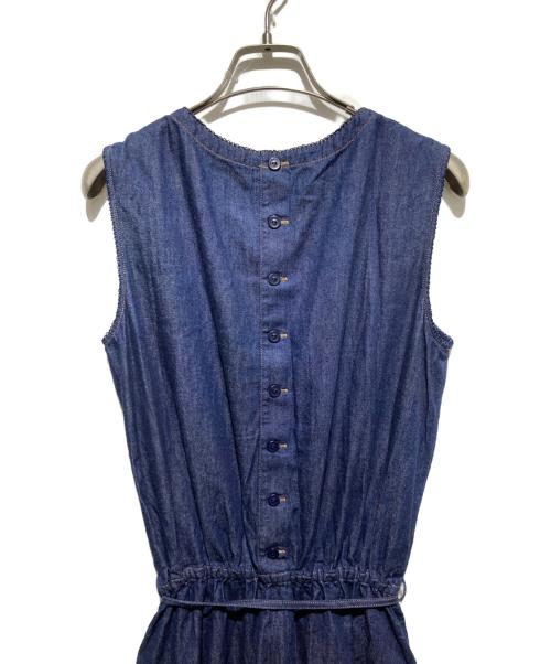 INGEBORG（インゲボルグ）INGEBORG (インゲボルグ) ノースリーブデニムワンピース インディゴ サイズ:Mの古着・服飾アイテム