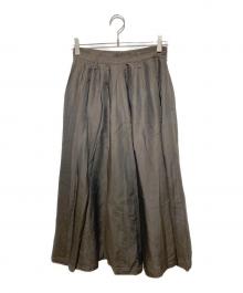 Y's for men WORK SHOP（ワイズフォーメンワイズワークショップ）の古着「アーカイブプリーツスカート」｜ブラウン