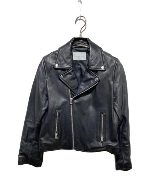 Adam et Rope（アダム エ ロペ）Adam et Rope (アダム エ ロペ) ダブルライダースジャケット ブラック サイズ:36の古着・服飾アイテム