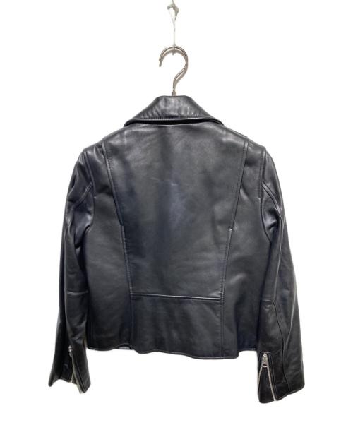 Adam et Rope（アダム エ ロペ）Adam et Rope (アダム エ ロペ) ダブルライダースジャケット ブラック サイズ:36の古着・服飾アイテム