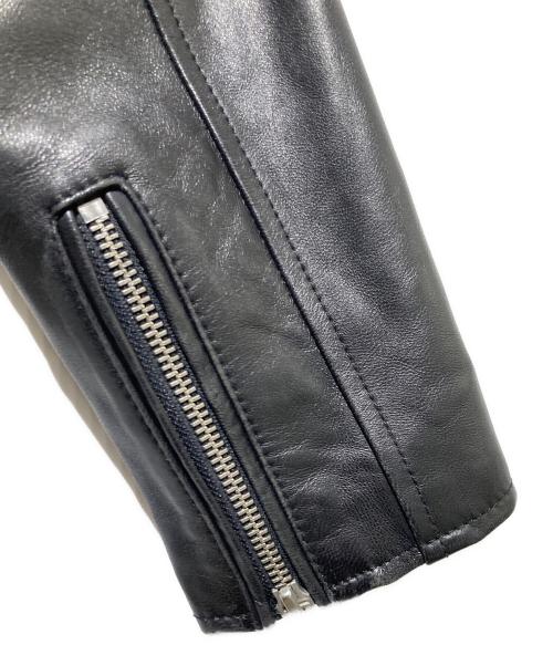 Adam et Rope（アダム エ ロペ）Adam et Rope (アダム エ ロペ) ダブルライダースジャケット ブラック サイズ:36の古着・服飾アイテム