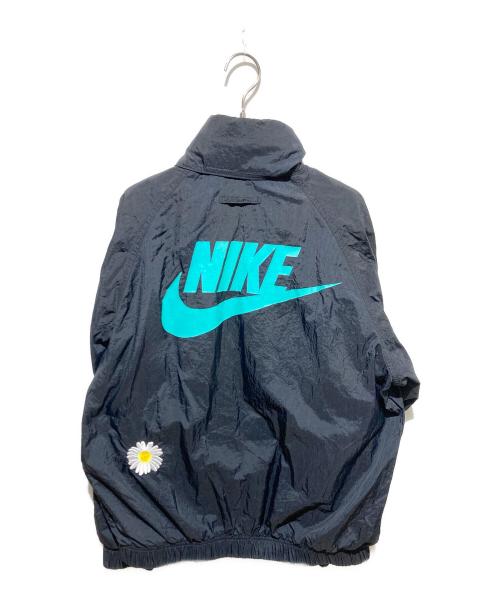 NIKE（ナイキ）NIKE (ナイキ) ウーブンフーデットジャケット ブルー×ブラック サイズ:Sの古着・服飾アイテム