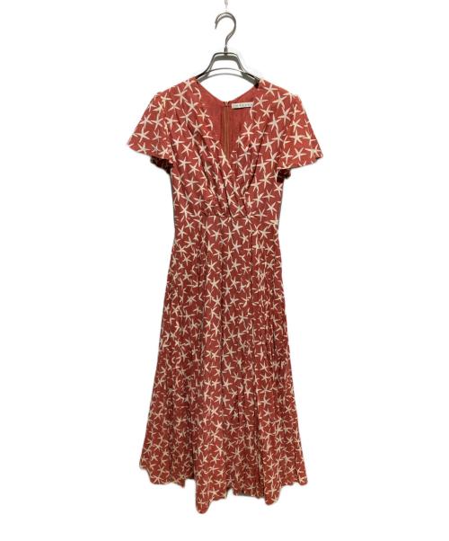 MARIHA（マリハ）MARIHA (マリハ) TOMORROW LAND (トゥモローランド) スターフィッシュプリントロングワンピース オレンジ サイズ:不明の古着・服飾アイテム