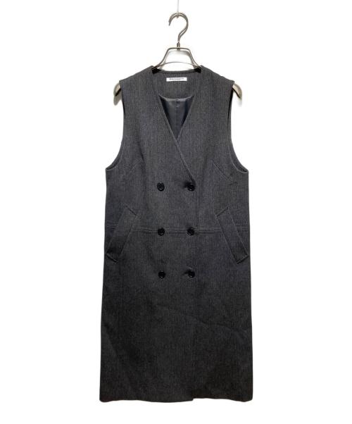 BEAUTY&YOUTH（ビューティーアンドユース）BEAUTY&YOUTH (ビューティーアンドユース) ヘリンボーンロングジレ グレー サイズ:ＸＳの古着・服飾アイテム