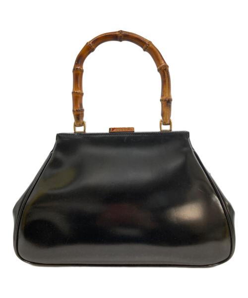 GUCCI（グッチ）GUCCI (グッチ) バンブーワンハンドルバック ブラックの古着・服飾アイテム