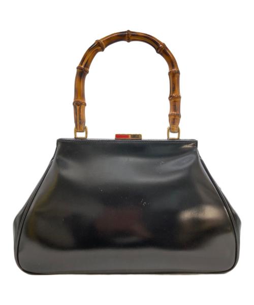 GUCCI（グッチ）GUCCI (グッチ) バンブーワンハンドルバック ブラックの古着・服飾アイテム