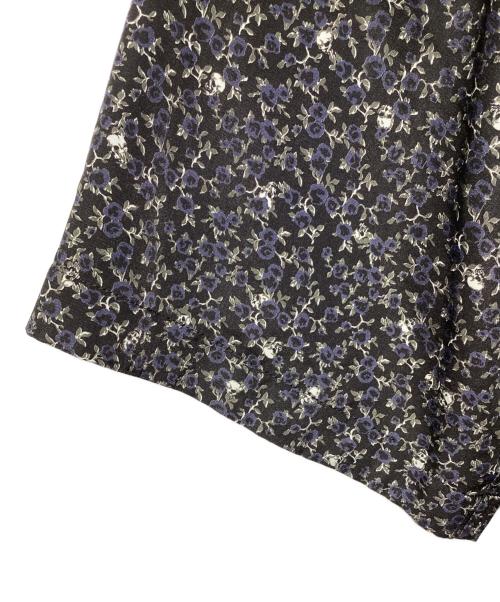 LAD MUSICIAN（ラッドミュージシャン）LAD MUSICIAN (ラッドミュージシャン) SHORT SLEEVE BIG SHIRT DECHINE INKJET SKULL FLOWER ブラック サイズ:42の古着・服飾アイテム