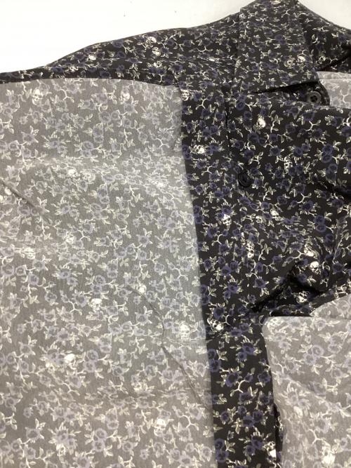 LAD MUSICIAN（ラッドミュージシャン）LAD MUSICIAN (ラッドミュージシャン) SHORT SLEEVE BIG SHIRT DECHINE INKJET SKULL FLOWER ブラック サイズ:42の古着・服飾アイテム