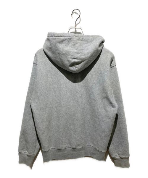 stussy（ステューシー）stussy (ステューシー) STOCK LOGO ZIP HOODIE グレー サイズ:Mの古着・服飾アイテム