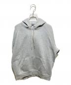 CarHarttカーハート）の古着「袖ロゴパーカー」｜グレー