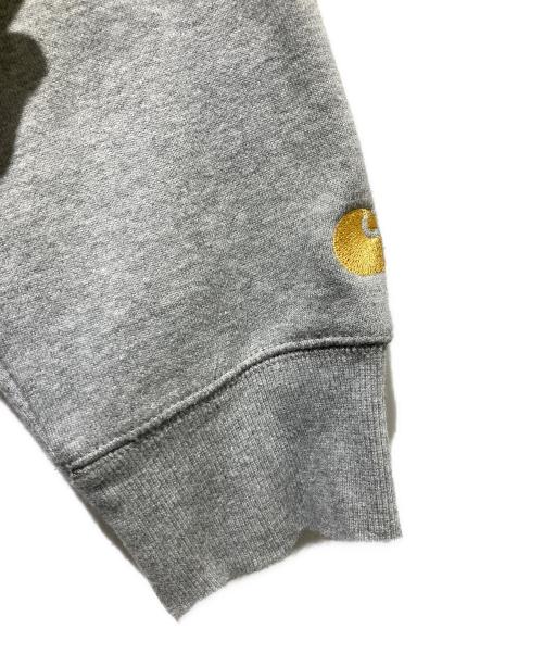 CarHartt（カーハート）CarHartt (カーハート) 袖ロゴパーカー グレー サイズ:Mの古着・服飾アイテム