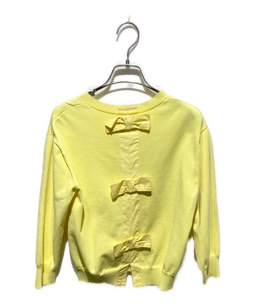 MACKINTOSH PHILOSOPHY（マッキントッシュ フィロソフィー）MACKINTOSH PHILOSOPHY (マッキントッシュ フィロソフィー) バックリボンニット イエロー サイズ:38の古着・服飾アイテム