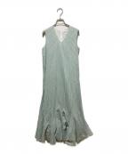 MARIHAマリハ）の古着「夏の月影のドレス ストライプ」｜グリーン