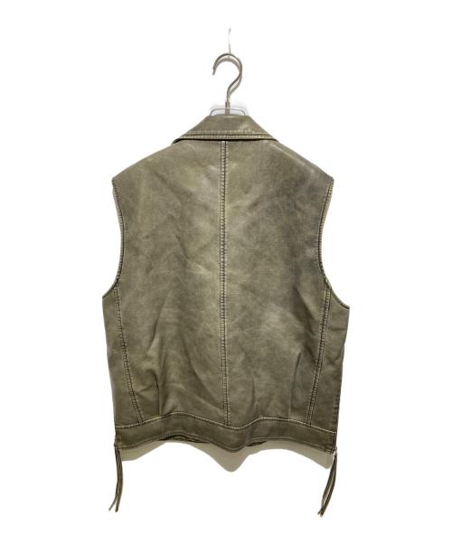 MAISON SPECIAL（メゾンスペシャル）MAISON SPECIAL (メゾンスペシャル) Vegan Leather Riders Gilet グレー サイズ:FREEの古着・服飾アイテム