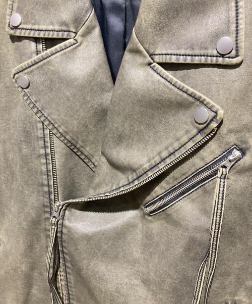 MAISON SPECIAL（メゾンスペシャル）MAISON SPECIAL (メゾンスペシャル) Vegan Leather Riders Gilet グレー サイズ:FREEの古着・服飾アイテム