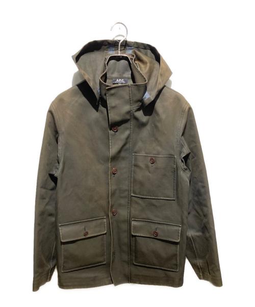 A.P.C.（アーペーセー）A.P.C. (アーペーセー) OLD ラバーコーティングジャケット ブラウン サイズ:XSの古着・服飾アイテム