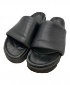 MAISON SPECIAL×SPECIAL SHOES FACTORYメゾンスペシャル×スペシャルシューズファクトリー）の古着「東京産イタリアンビブラムソールシャワーサンダル」｜ブラック