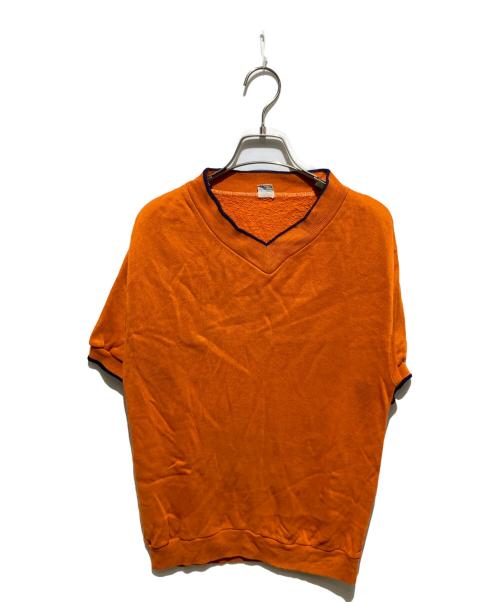 Creslan Casual（クレスラン カジュアル）creslan casual (クレスラン カジュアル) ヴィンテージ半袖スウェット オレンジ サイズ:Mの古着・服飾アイテム