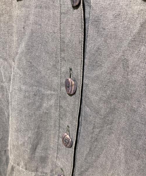 FLAXby jeanne engelhart（フラックス・バイ・ジーン・エンゲラール）FLAXby jeanne engelhart (フラックス・バイ・ジーン・エンゲラール) リネンワンピース ネイビー サイズ:不明の古着・服飾アイテム