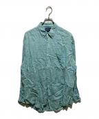 RALPH LAURENラルフローレン）の古着「BLAKEリネンチェックシャツ」｜ブルー