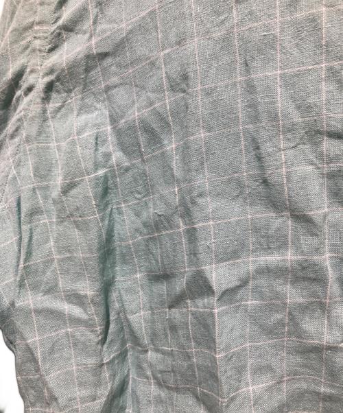 RALPH LAUREN（ラルフローレン）RALPH LAUREN (ラルフローレン) BLAKEリネンチェックシャツ ブルー サイズ:Lの古着・服飾アイテム