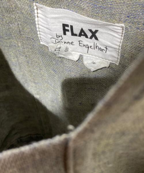 FLAX by jeanne engelhart（フラックス バイ ジーン エンゲラール）FLAX by jeanne engelhart (フラックス バイ ジーン エンゲラール) リネンワンピース グレー サイズ:Ｌの古着・服飾アイテム