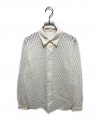 MACPHEEマカフィー）の古着「25AW フロッキーレース レギュラーカラーシャツ」｜アイボリー