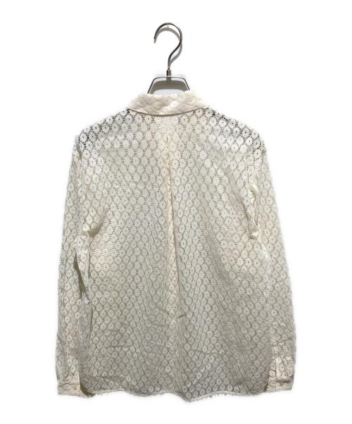 MACPHEE（マカフィー）MACPHEE (マカフィー) 25AW フロッキーレース レギュラーカラーシャツ アイボリー サイズ:38の古着・服飾アイテム