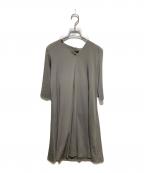 23区ニジュウサンク）の古着「ストレッチジャージー フレアワンピース」｜グリーン