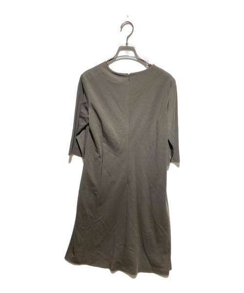 23区（ニジュウサンク）23区 (ニジュウサンク) ストレッチジャージー フレアワンピース グリーン サイズ:38 未使用品の古着・服飾アイテム