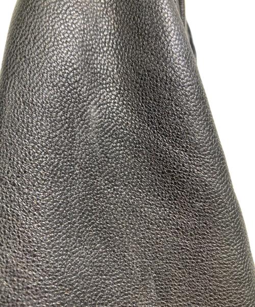 DOMENICO+SAVIO（ドメニコアンドサビオ）DOMENICO+SAVIO (ドメニコアンドサビオ) ゴートスキンライダースジャケット ブラック サイズ:38の古着・服飾アイテム