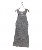 PINK HOUSEピンクハウス）の古着「ギンガムジャンパースカート」｜グレー×ブラック